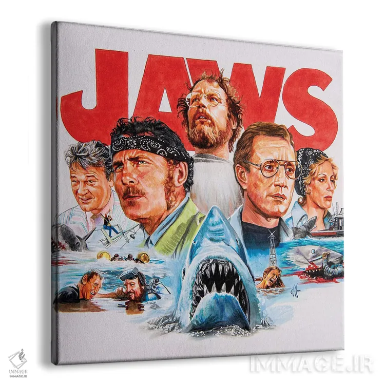 تابلو کولاژ آروارهها (فیلم) اثر هنر کریس هافمن (استودیو یا هنرمند) - نمای پرسپکتیو محصول