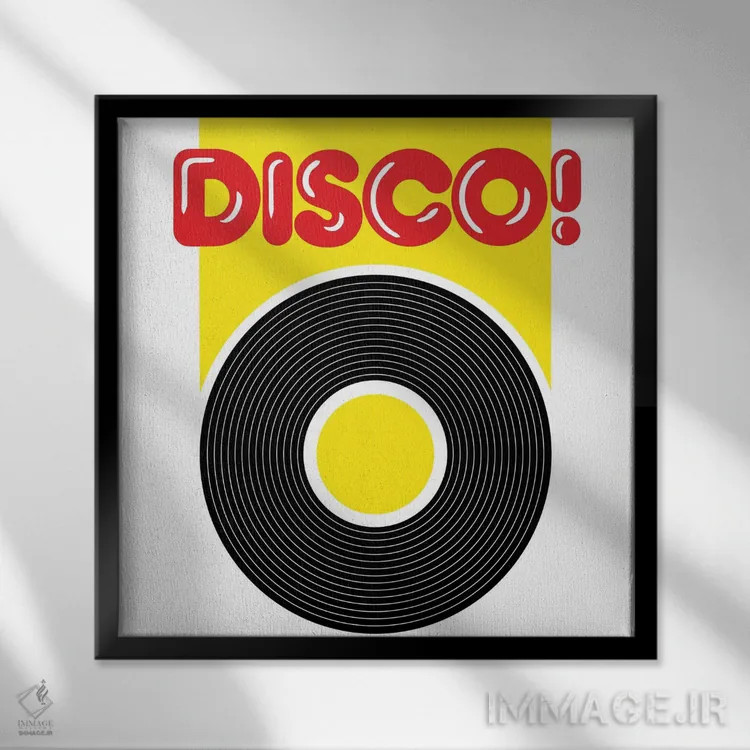 تابلو دیسکو! اثر همینگوی دیزاین (استودیو طراحی) - نمای قابدار مشکی