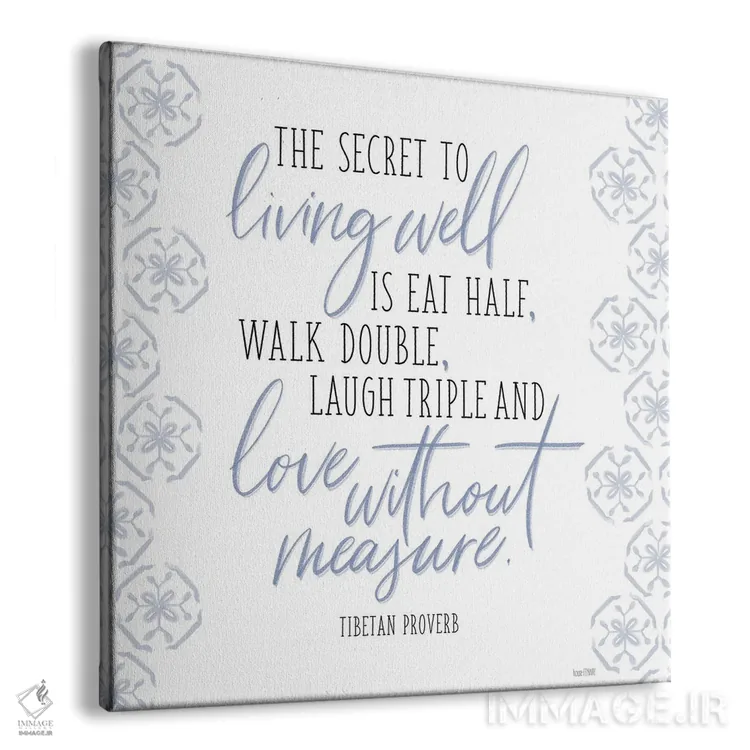 تابلو راز خوب زیستن اثر هاوس فنوی (برند هنری) - نمای پرسپکتیو محصول