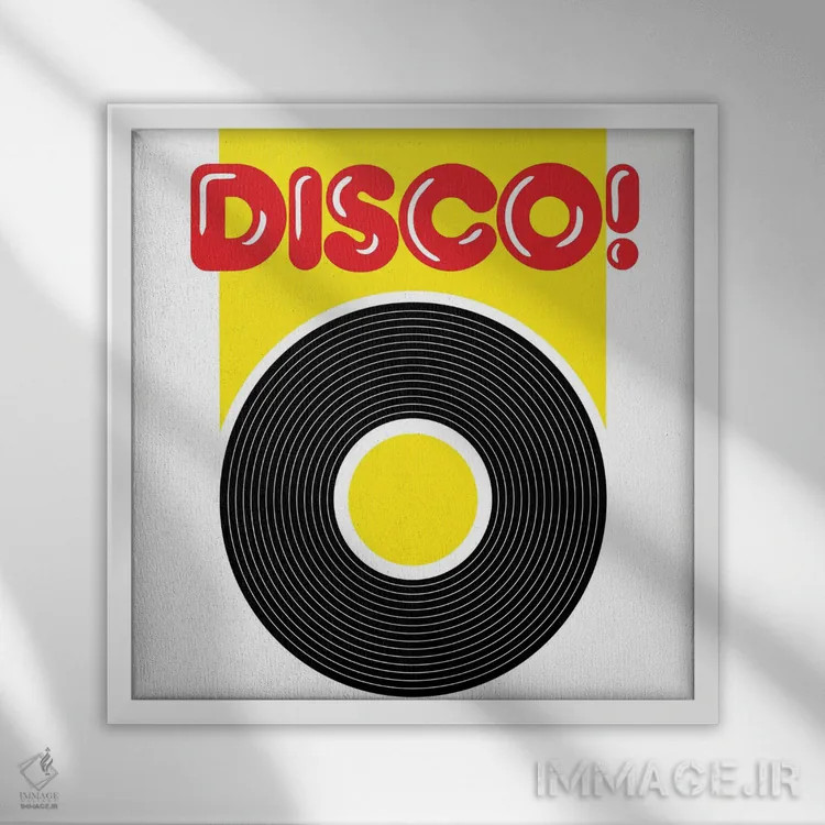 تابلو دیسکو! اثر همینگوی دیزاین (استودیو طراحی) - نمای قابدار سفید