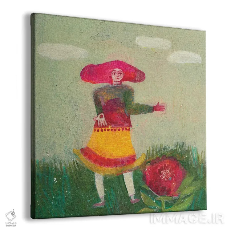 تابلو دانه عشق اثر هانیه قشقایی - نمای پرسپکتیو محصول