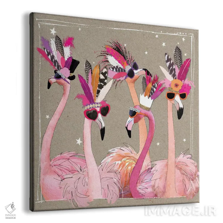 تابلو پرنده Fancy Pants ۴ اثر هموند گاور - نمای پرسپکتیو محصول