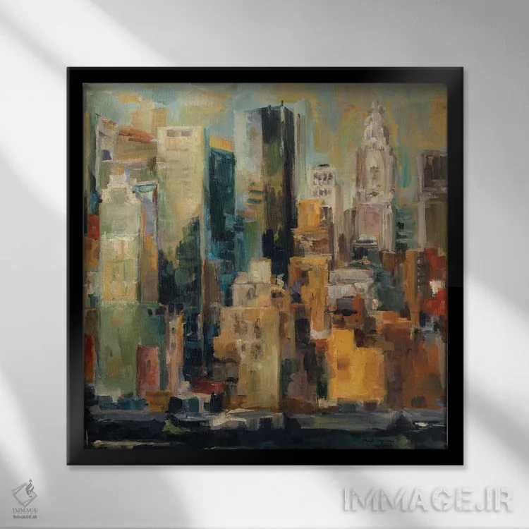 تابلو New York,نیویورک، نیویورک اثر مریلین هاگمن - نمای قابدار مشکی