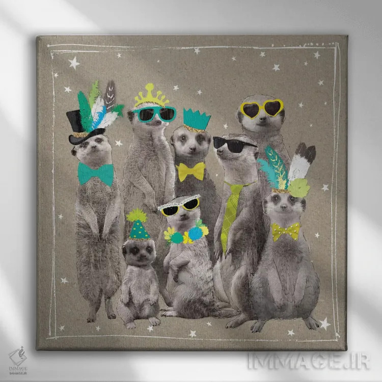 تابلو باغ وحش Fancy Pants ۱ اثر هموند گاور - نمای روبهرو روی دیوار