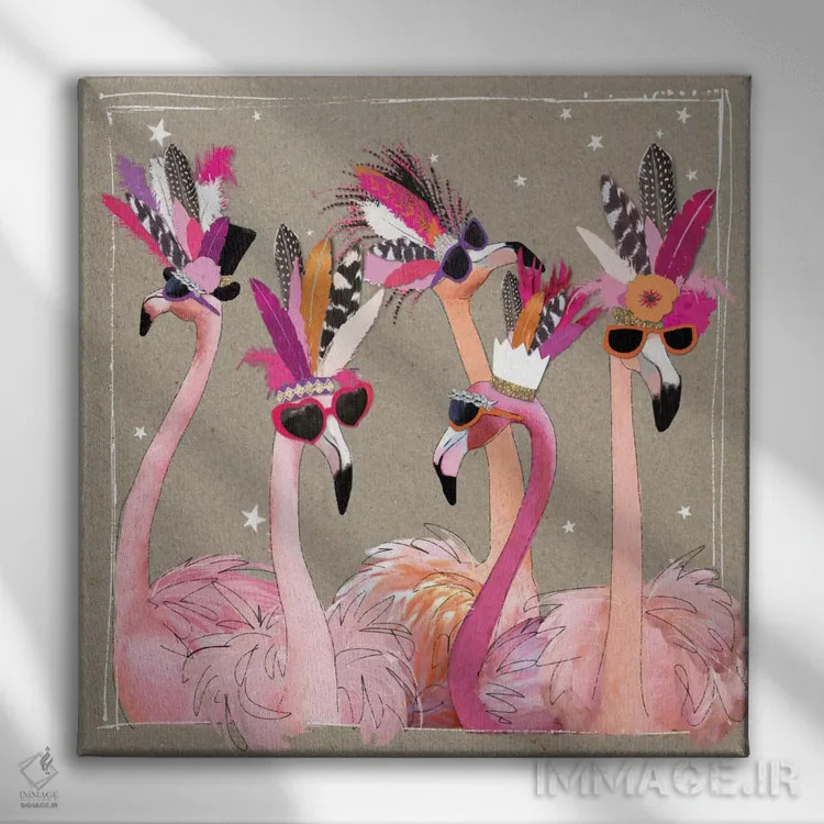 تابلو پرنده Fancy Pants ۴ اثر هموند گاور - نمای روبهرو روی دیوار