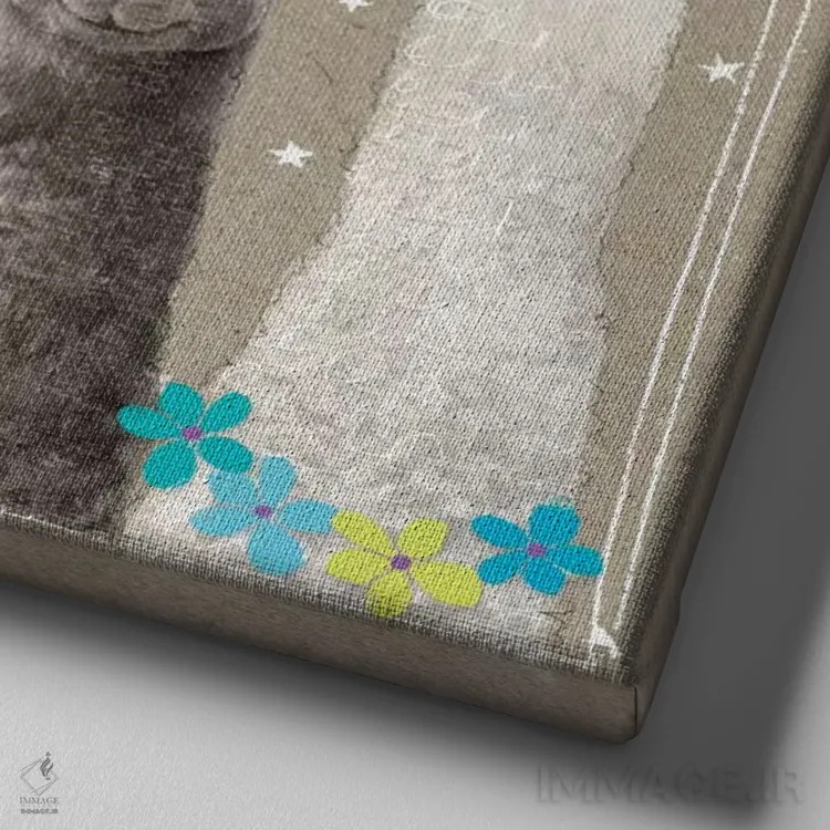 تابلو مزرعه Fancy Pants ۵ اثر هموند گاور - نمای نزدیک بافت بوم