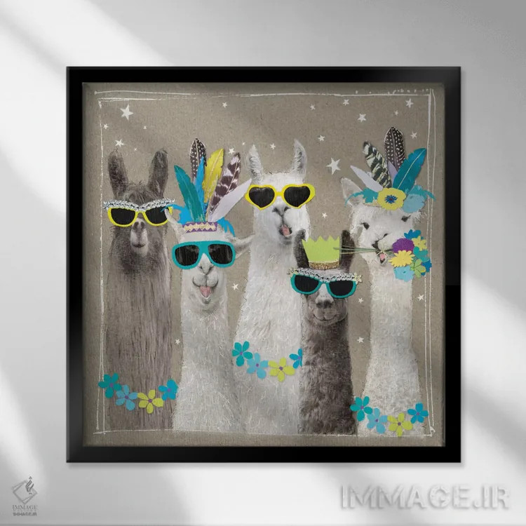 تابلو مزرعه Fancy Pants ۵ اثر هموند گاور - نمای قابدار مشکی