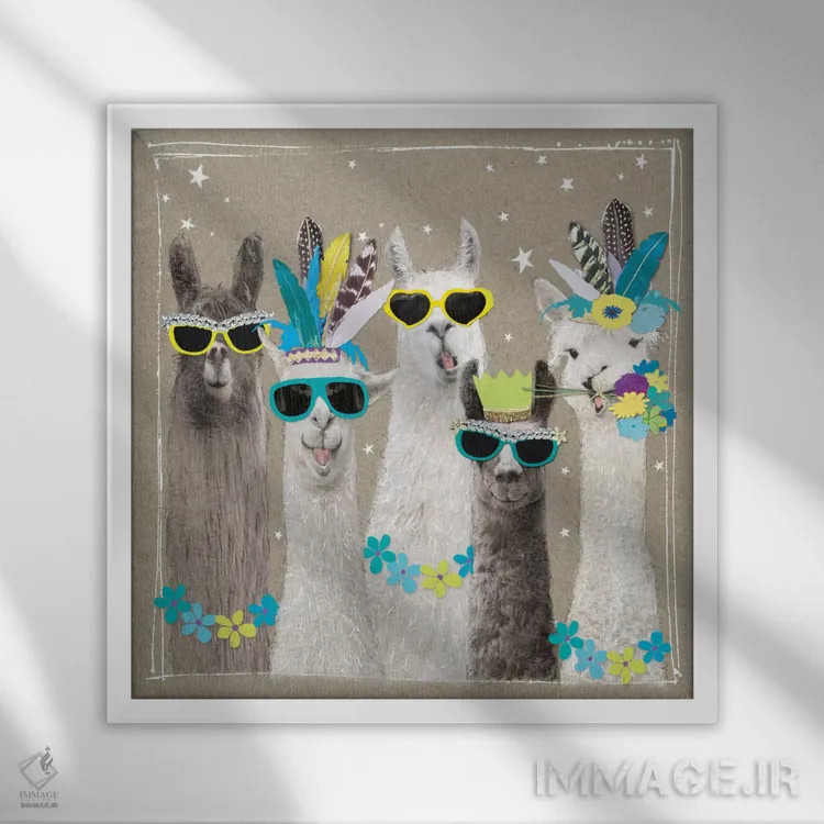 تابلو مزرعه Fancy Pants ۵ اثر هموند گاور - نمای قابدار سفید