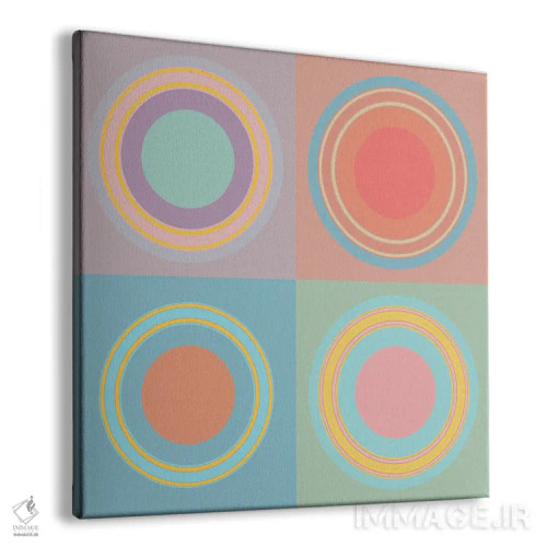 تابلو ماندالاهای آرامش اثر هیوگو والنتاین - نمای پرسپکتیو محصول