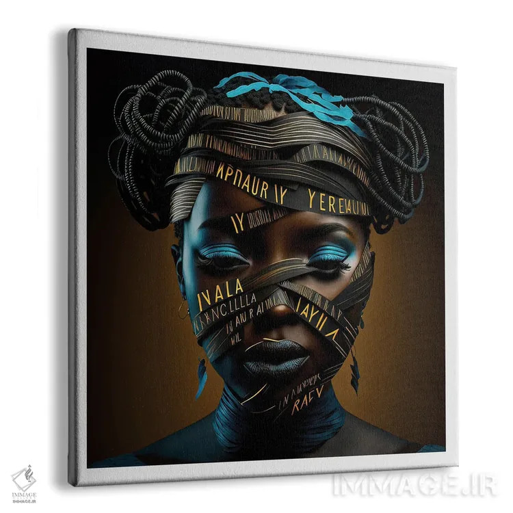 تابلو قفس روبانی ۵ اثر هیوگو والنتاین - نمای پرسپکتیو محصول