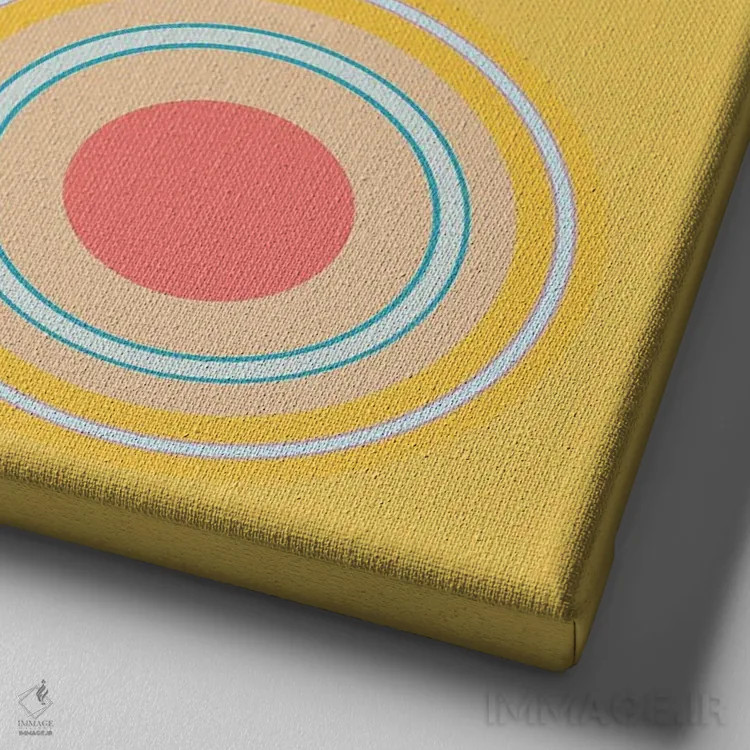 تابلو ماندالاهای ثروت اثر هیوگو والنتاین - نمای نزدیک بافت بوم