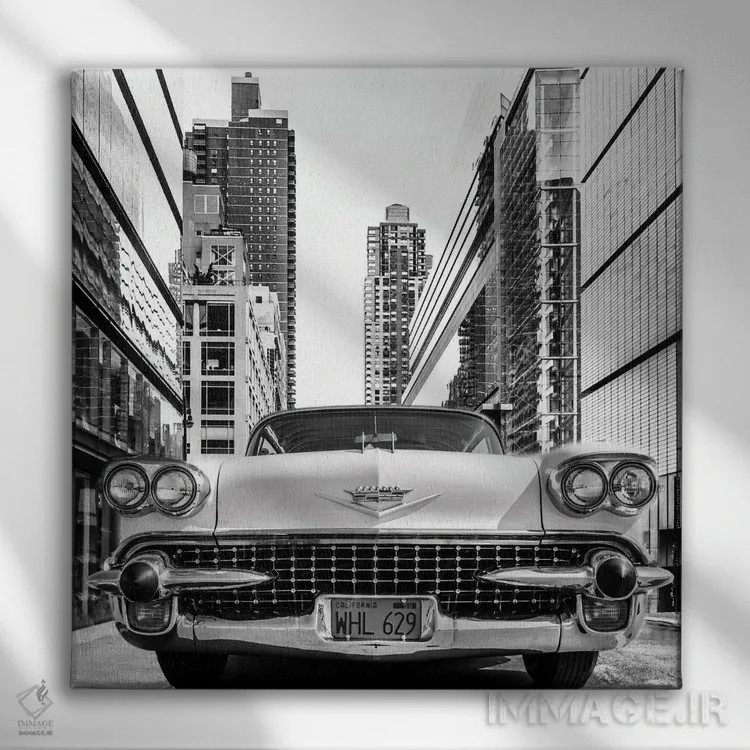تابلو خودروی شهری اثر هدر گری - نمای روبهرو روی دیوار
