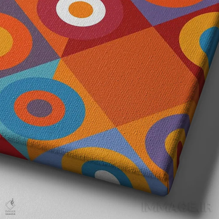 تابلو هارمونی اتفاقات خوشیُمن اثر هیوگو والنتاین - نمای نزدیک بافت بوم