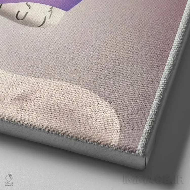 تابلو قفس روبانی ۱۸ اثر هیوگو والنتاین - نمای نزدیک بافت بوم