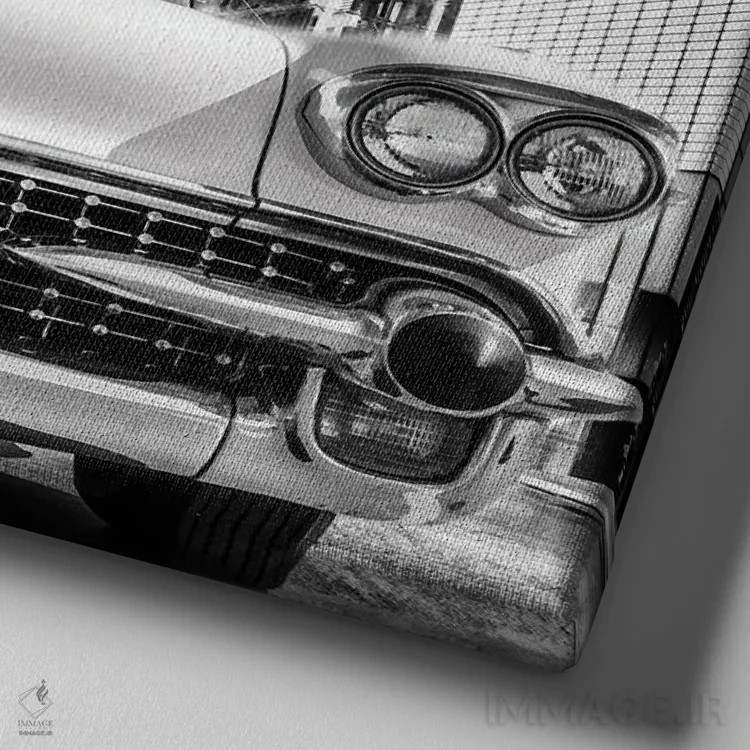 تابلو خودروی شهری اثر هدر گری - نمای نزدیک بافت بوم