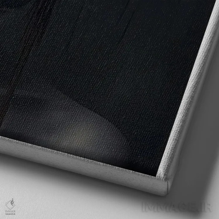 تابلو قفس روبانی ۱۳ اثر هیوگو والنتاین - نمای نزدیک بافت بوم