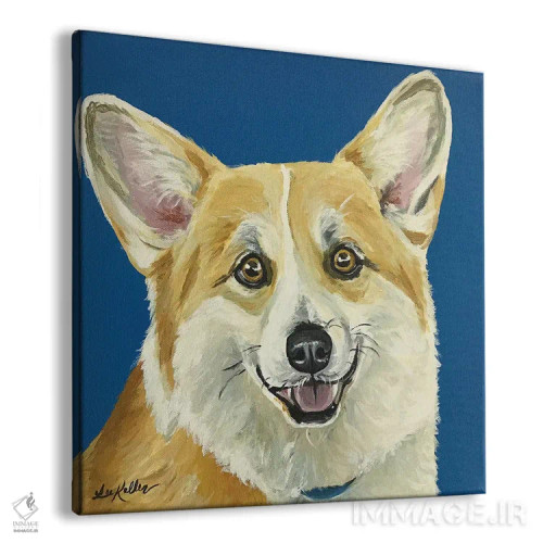 تابلو لیز کورگی اثر هیپی هاوند استودیوز (استودیو هنری) - نمای پرسپکتیو محصول