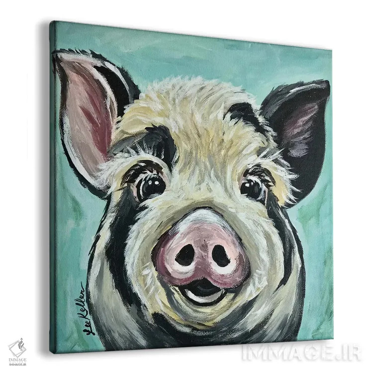تابلو سارج خوک اثر هیپی هاوند استودیوز (استودیو هنری) - نمای پرسپکتیو محصول