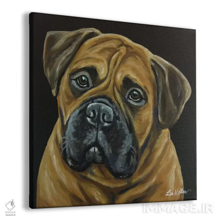 تابلو بول ماستیف (نژاد سگ) اثر هیپی هاوند استودیوز (استودیو هنری) - نمای پرسپکتیو محصول