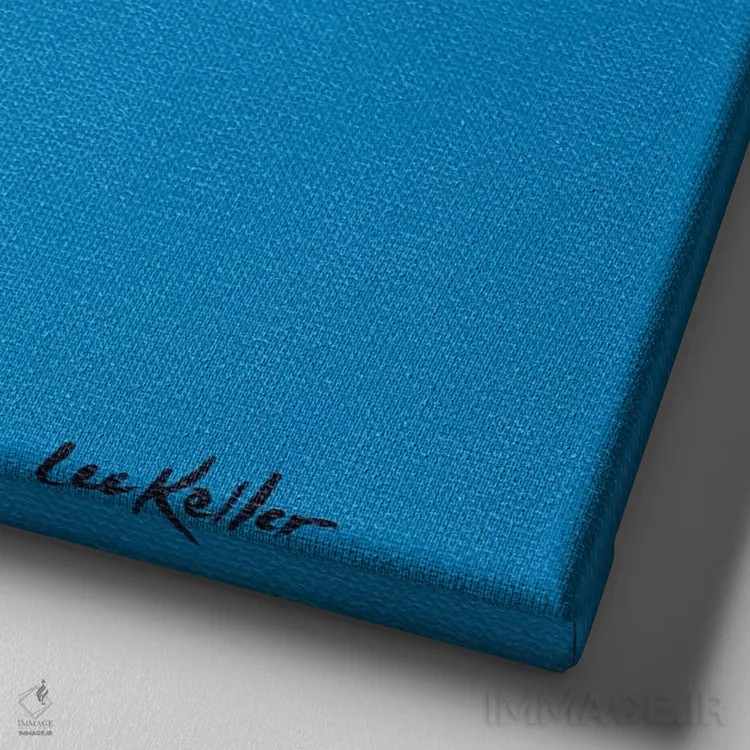 تابلو دابرمن بامزه اثر هیپی هاوند استودیوز (استودیو هنری) - نمای نزدیک بافت بوم