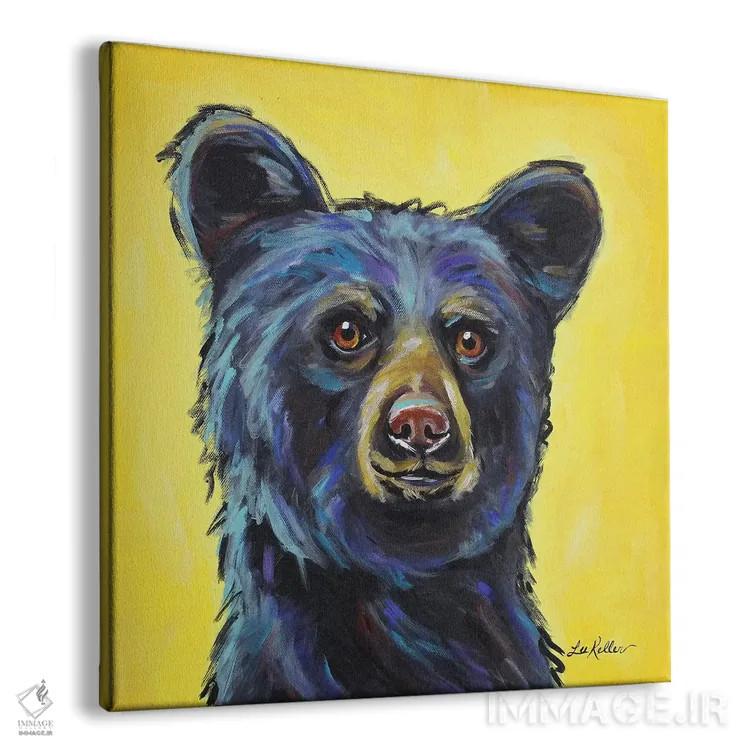تابلو خرس اثر هیپی هاوند استودیوز (استودیو هنری) - نمای پرسپکتیو محصول