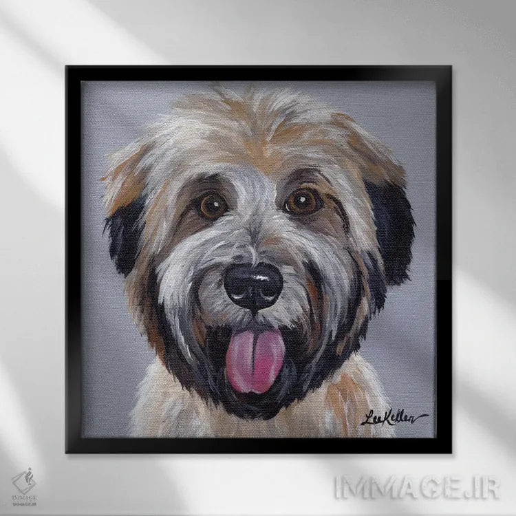 تابلو تریر ویتن ۳ اثر هیپی هاوند استودیوز (استودیو هنری) - نمای قابدار مشکی