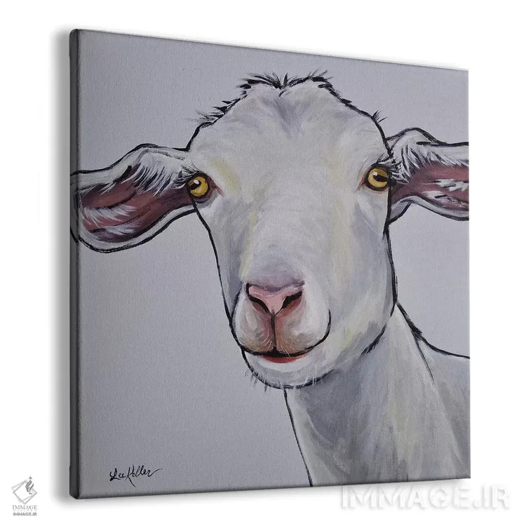 تابلو بز همراه هماهنگی رنگ خاکستری اثر هیپی هاوند استودیوز (استودیو هنری) - نمای پرسپکتیو محصول