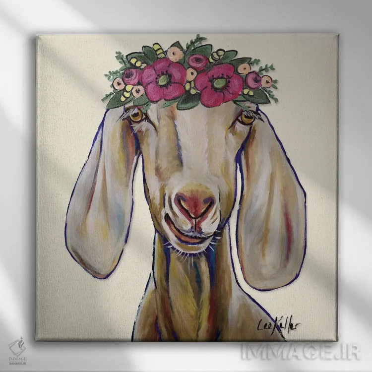 تابلو بز اثر هیپی هاوند استودیوز (استودیو هنری) - نمای روبهرو روی دیوار