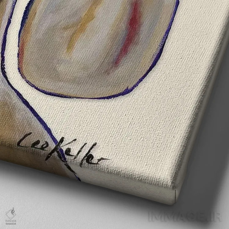 تابلو بز اثر هیپی هاوند استودیوز (استودیو هنری) - نمای نزدیک بافت بوم