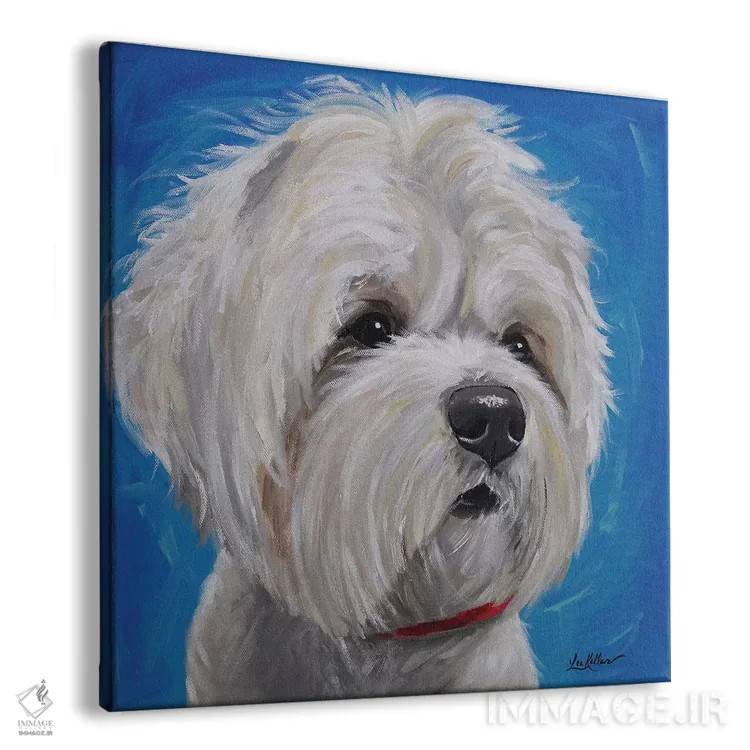 تابلو میکس مالتیز و شیتزو اثر هیپی هاوند استودیوز (استودیو هنری) - نمای پرسپکتیو محصول