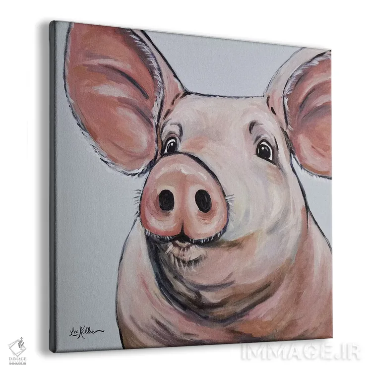 تابلو خوک اثر هیپی هاوند استودیوز (استودیو هنری) - نمای پرسپکتیو محصول