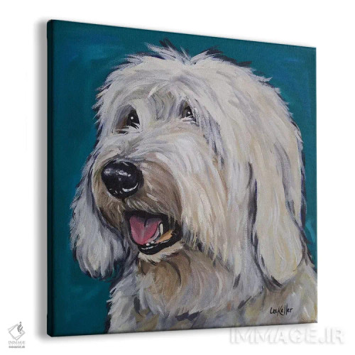 تابلو گوسفند سگ انگلیسی قدیمی اثر هیپی هاوند استودیوز (استودیو هنری) - نمای پرسپکتیو محصول