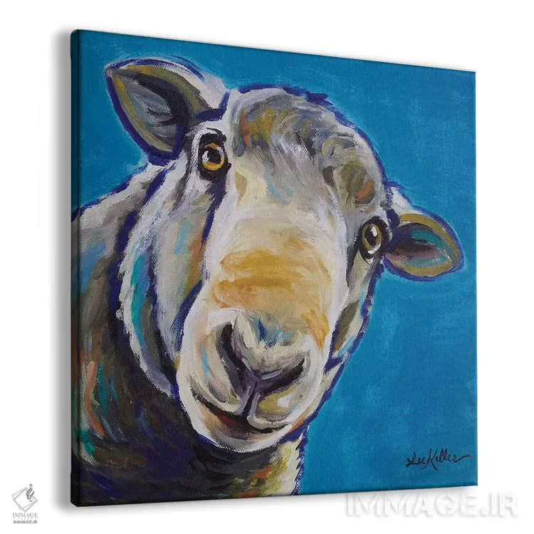 تابلو سرجیو گوسفند اثر هیپی هاوند استودیوز (استودیو هنری) - نمای پرسپکتیو محصول