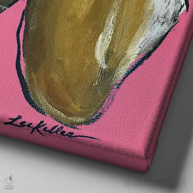 تابلو بز اثر هیپی هاوند استودیوز (استودیو هنری) - نمای نزدیک بافت بوم