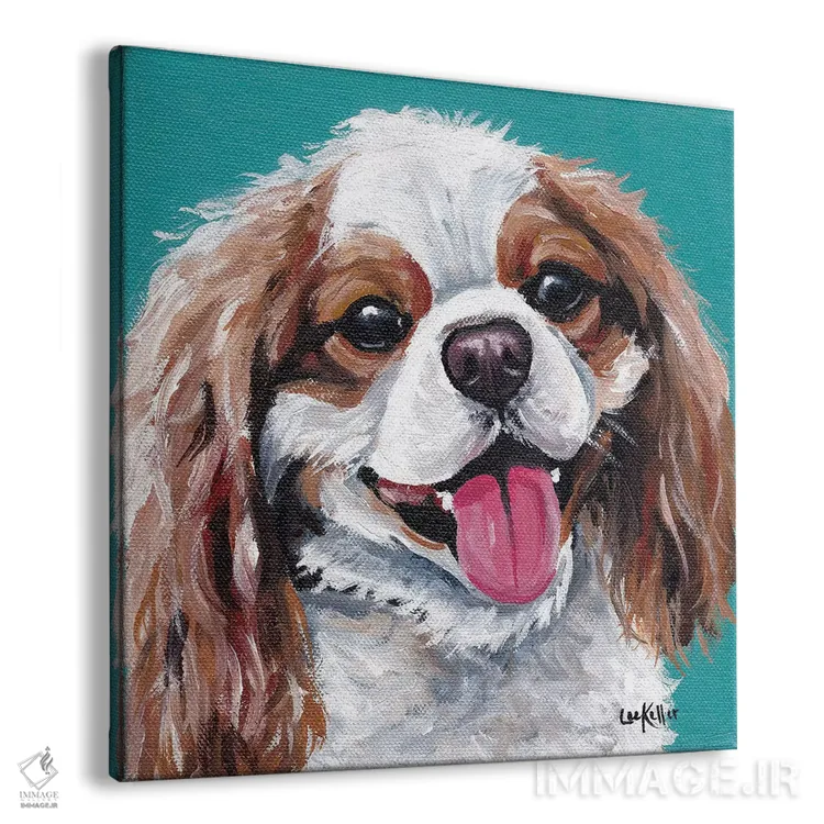 تابلو کینگ چارلز اسپانیل (سگ نژاد) اثر هیپی هاوند استودیوز (استودیو هنری) - نمای پرسپکتیو محصول