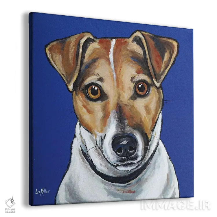 تابلو جک راسل (سگ نژاد) اثر هیپی هاوند استودیوز (استودیو هنری) - نمای پرسپکتیو محصول