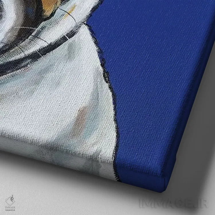 تابلو جک راسل (سگ نژاد) اثر هیپی هاوند استودیوز (استودیو هنری) - نمای نزدیک بافت بوم