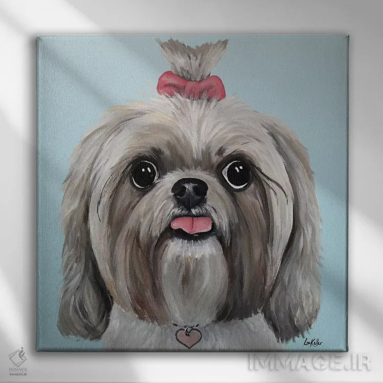 تابلو بلا شیه تزو II اثر هیپی هاوند استودیوز (استودیو هنری) - نمای روبهرو روی دیوار