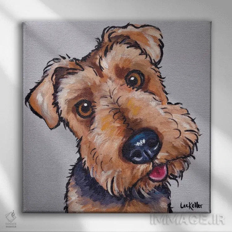 تابلو لوی تریر ایردیل اثر هیپی هاوند استودیوز (استودیو هنری) - نمای روبهرو روی دیوار