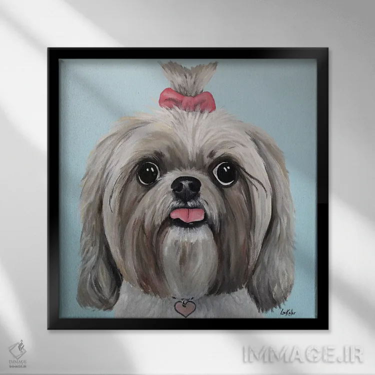 تابلو بلا شیه تزو II اثر هیپی هاوند استودیوز (استودیو هنری) - نمای قابدار مشکی