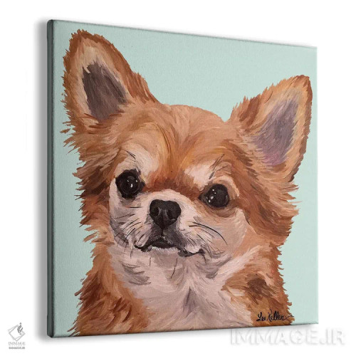 تابلو چیواوا توله خرس اثر هیپی هاوند استودیوز (استودیو هنری) - نمای پرسپکتیو محصول