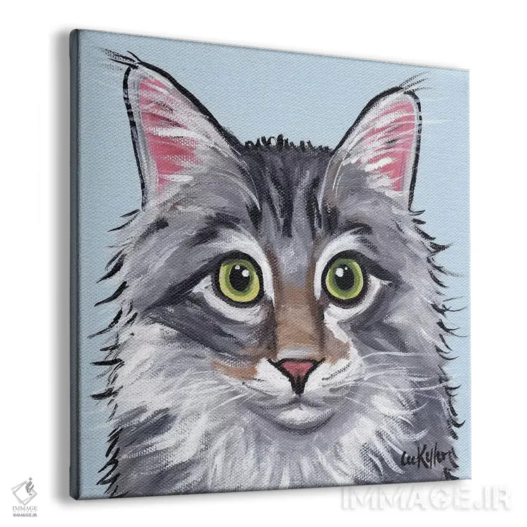 تابلو گربه دش اثر هیپی هاوند استودیوز (استودیو هنری) - نمای پرسپکتیو محصول