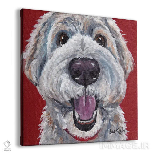 تابلو گلدن دودل (سگ نژاد) اثر هیپی هاوند استودیوز (استودیو هنری) - نمای پرسپکتیو محصول