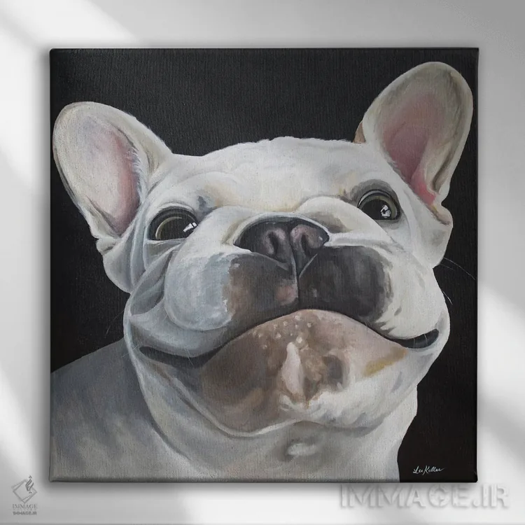 تابلو فرنچی "بون" اثر هیپی هاوند استودیوز (استودیو هنری) - نمای روبهرو روی دیوار