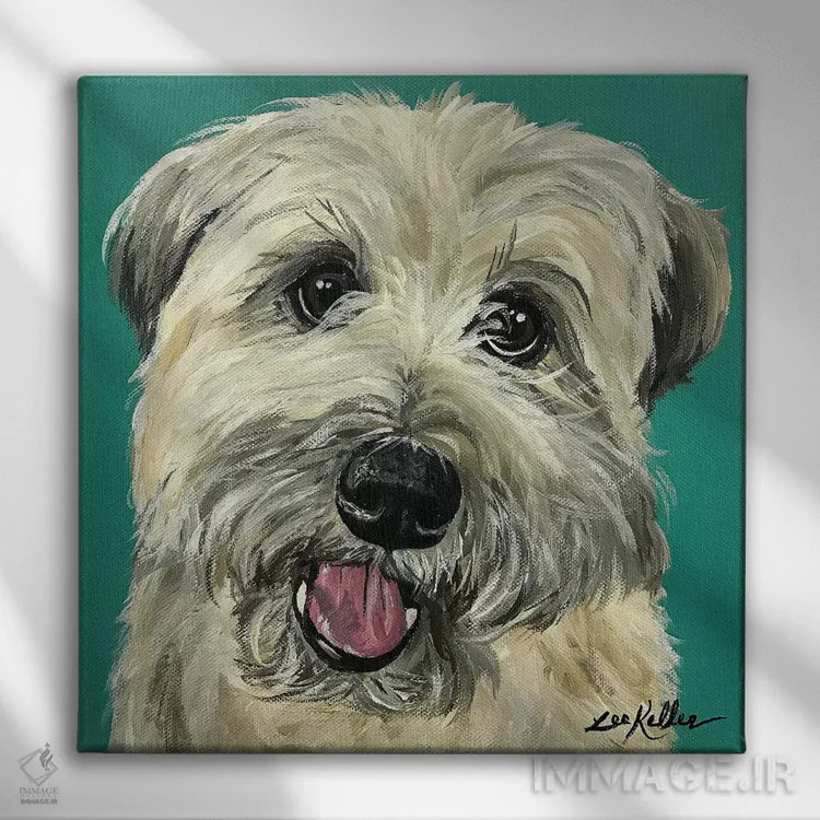 تابلو تریر ویتن I اثر هیپی هاوند استودیوز (استودیو هنری) - نمای روبهرو روی دیوار