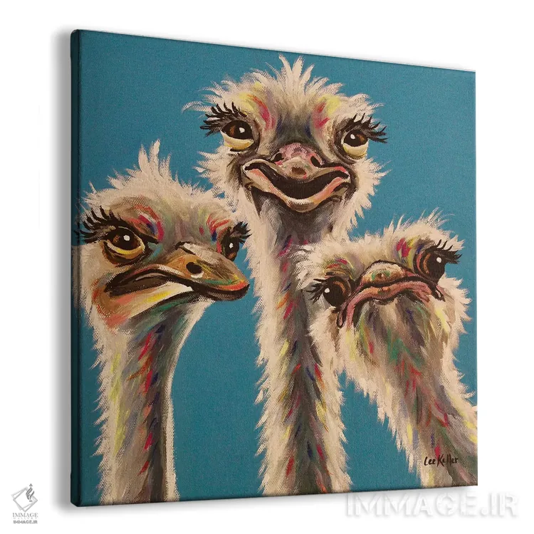 تابلو همیشه، نسخه شترمرغ اثر هیپی هاوند استودیوز (استودیو هنری) - نمای پرسپکتیو محصول