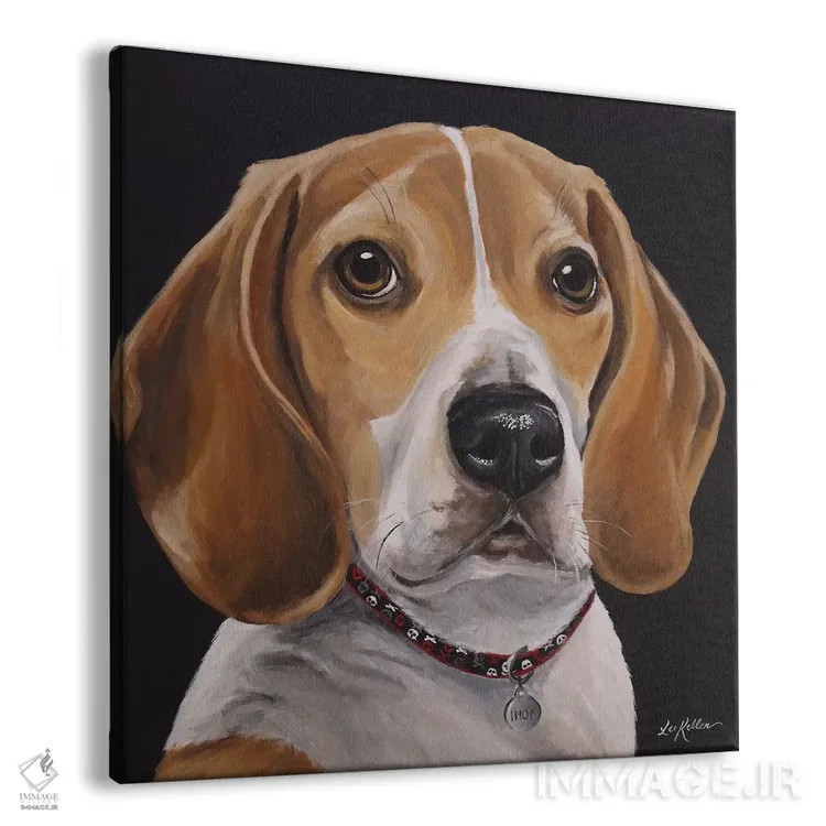 تابلو ایندی بیگل اثر هیپی هاوند استودیوز (استودیو هنری) - نمای پرسپکتیو محصول