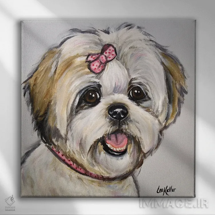 تابلو شیهتزو مگی اثر هیپی هاوند استودیوز (استودیو هنری) - نمای روبهرو روی دیوار