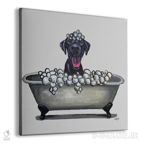 تابلو سری سگها در وان، لابر اثر هیپی هاوند استودیوز (استودیو هنری) - نمای پرسپکتیو محصول