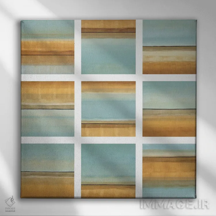 تابلو بعدازظهر آبی I (قسمت اول) اثر رندی هبرد - نمای روبهرو روی دیوار